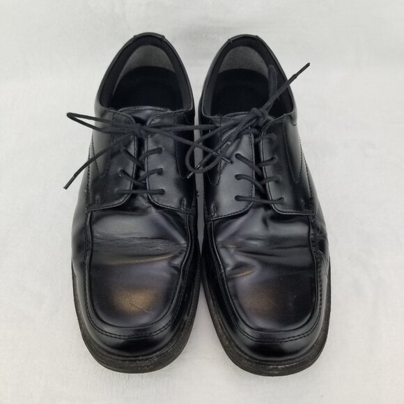 ✅Nunn Bush Men\'s 10M Slip Resistant Leather Oxford Shoes BLACK Comfort Lace Up main image 4